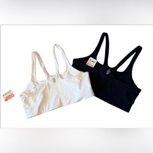 FP Movement by Free People *Bundle of Two* Black & White Sports Bras S NWT